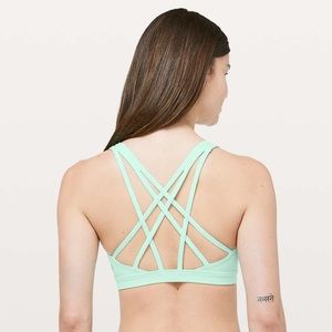 Lululemon Free To Be Serene Cross Back Sports Bra Toothpaste 8